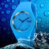 SKMEI Women's Watch, Stylish, Sporty, Silicone, Cute, Simple, Blue, Waterproof, Casual, Analog, Brand Name, Gift, High School Student, Light Blue