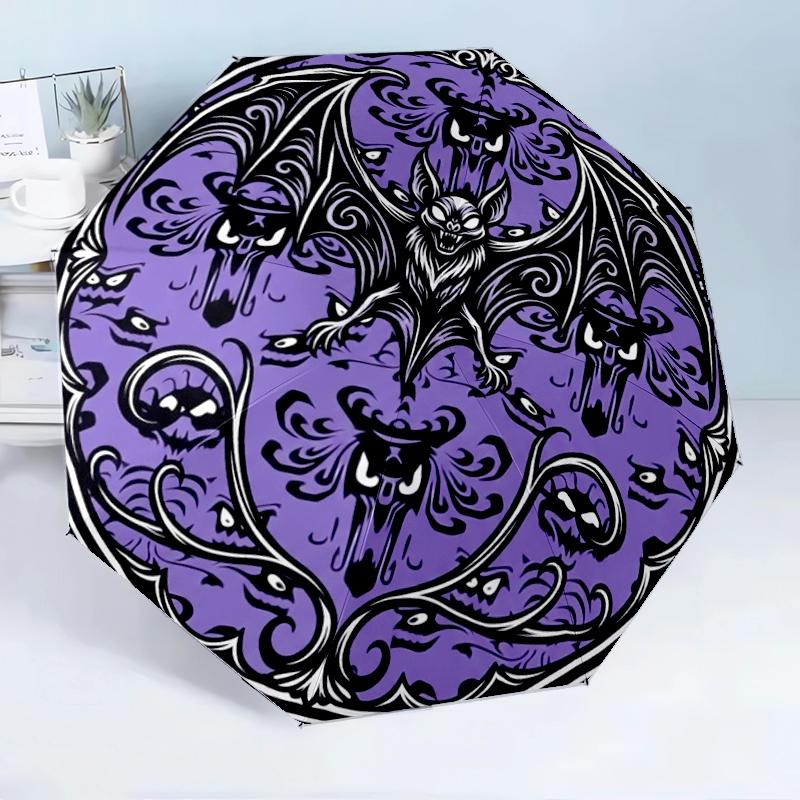 Fantasy Bat Artwork 8-Frame for Travel, camping, Casual Lightweight Portable Umbrella, Essential for every family Holidays Birthday Gift