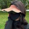 Sun Protection Women's Sun Hat Wide Brim Outdoor Bucket Hat Casual Foldable Shawl Hat  Summer