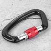 Outdoor Aluminium Alloy D Lock Hammock Backpack Cable   Rock Climbing Carabiner