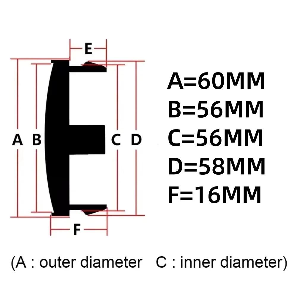 4pcs Umbrella Logo Emblem Badge Car Wheel Center Caps 60MM 56MM Wheel Hub Cap Rim Hubcaps Cover Replace Car Styling Accessories
