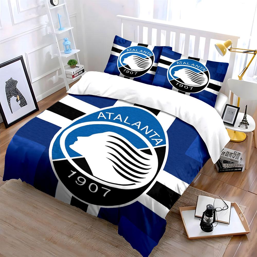 Set Biancheria da Letto Blu Atalanta 1907 Set Copripiumino Copripiumino Federe (1 * Copripiumino 2 * Federe, senza piumino)