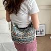 Fashionable Retro Crossbody Bag  Ethnic Style Single Shoulder Tote Bag