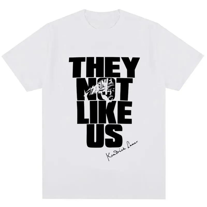 Kendrick Lamar New Album They Not Like Us Tshirt Men Women Hip Hop Gothic T-shirt Oversized Cotton Punk Cool T Shirts Streetwear
