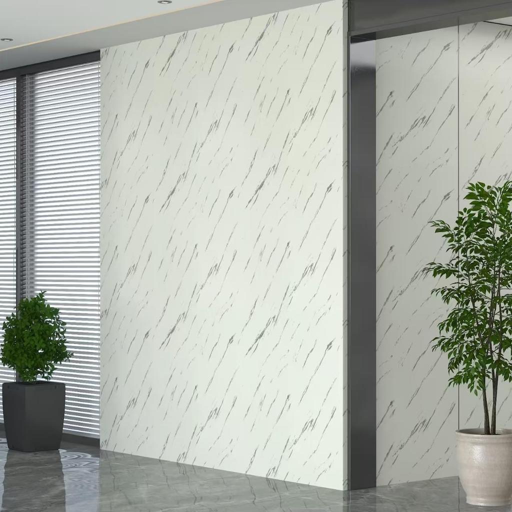 Adrmpest Ivory Marble Remake Wallpaper 30cm x Cutting Trim Furniture Easy DIY for Beginners Stickers, 500cm, Thick, Waterproof, Oil-Proof,