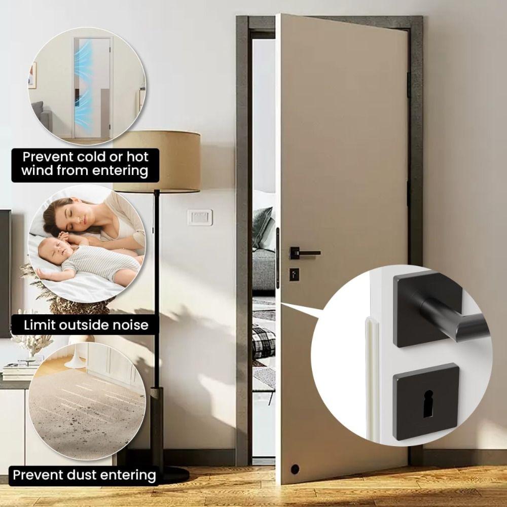 New V Shape Weather Stripping Self-Adhesive Foam Material Door Seal Strip Weatherproof Stopper Door Frame