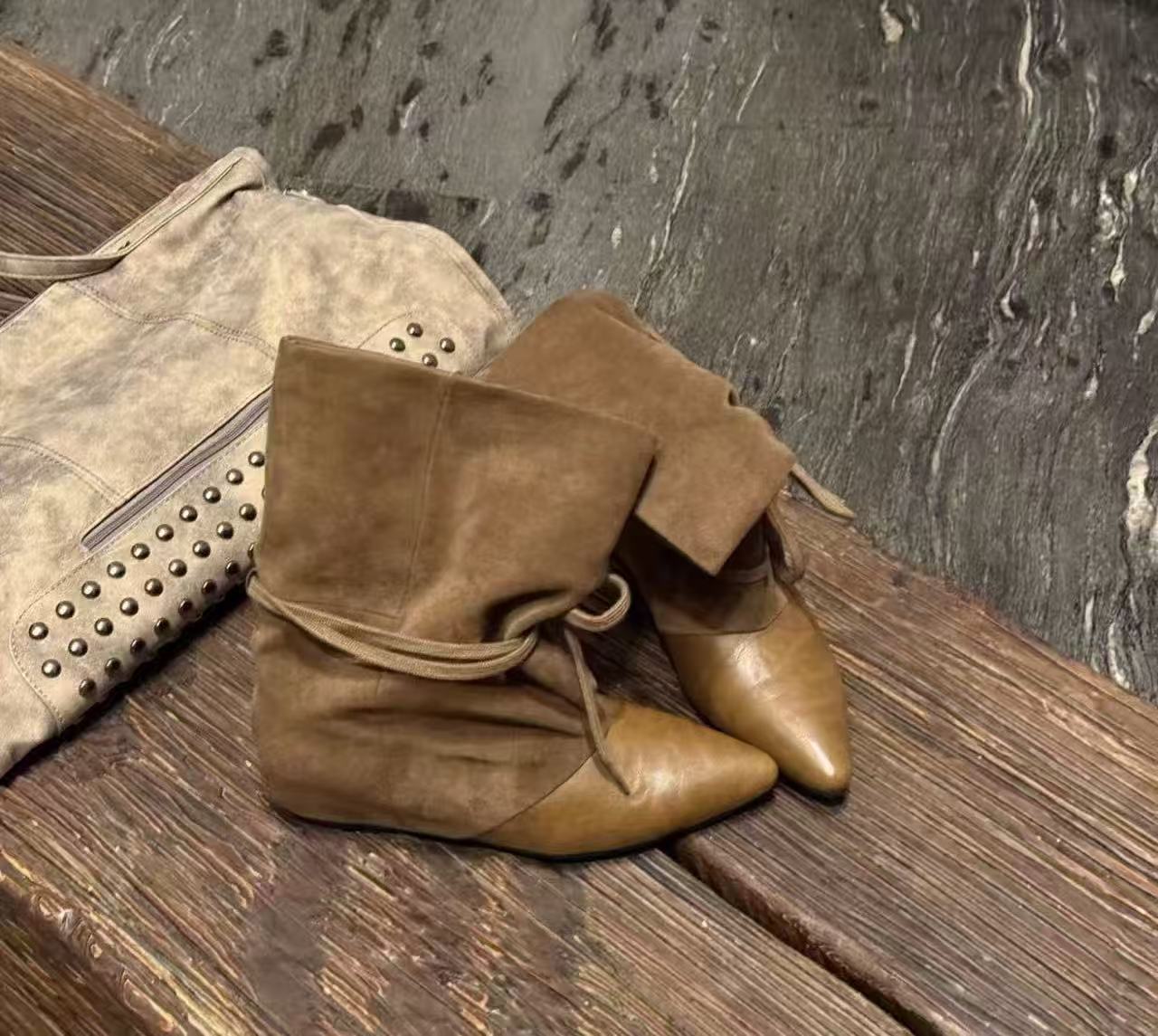 Height-increasing pile boots women`s 2026 new