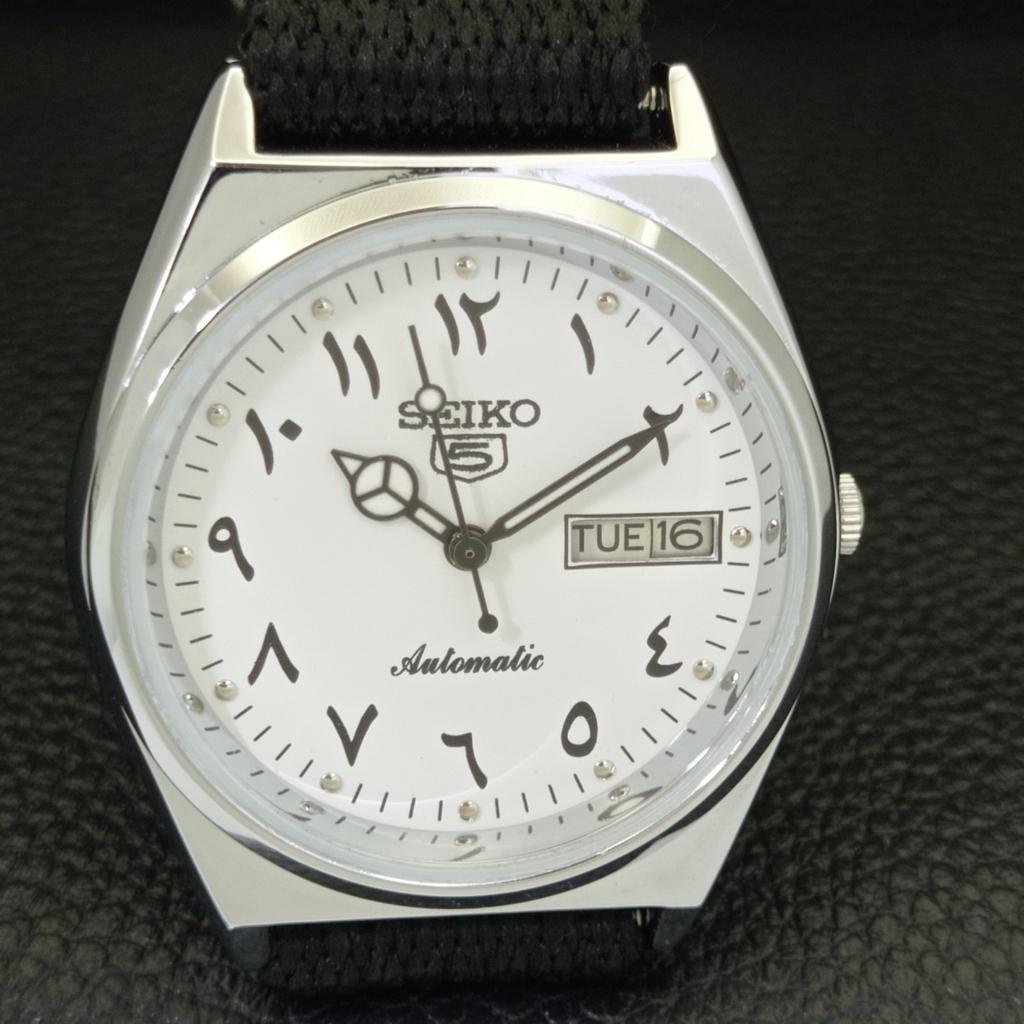 AUTOMATIC VINTAGE REFURBISHED SEIKO 5 6309A JAPAN MENS WHITE WATCH a441402-5 Sk-a441402