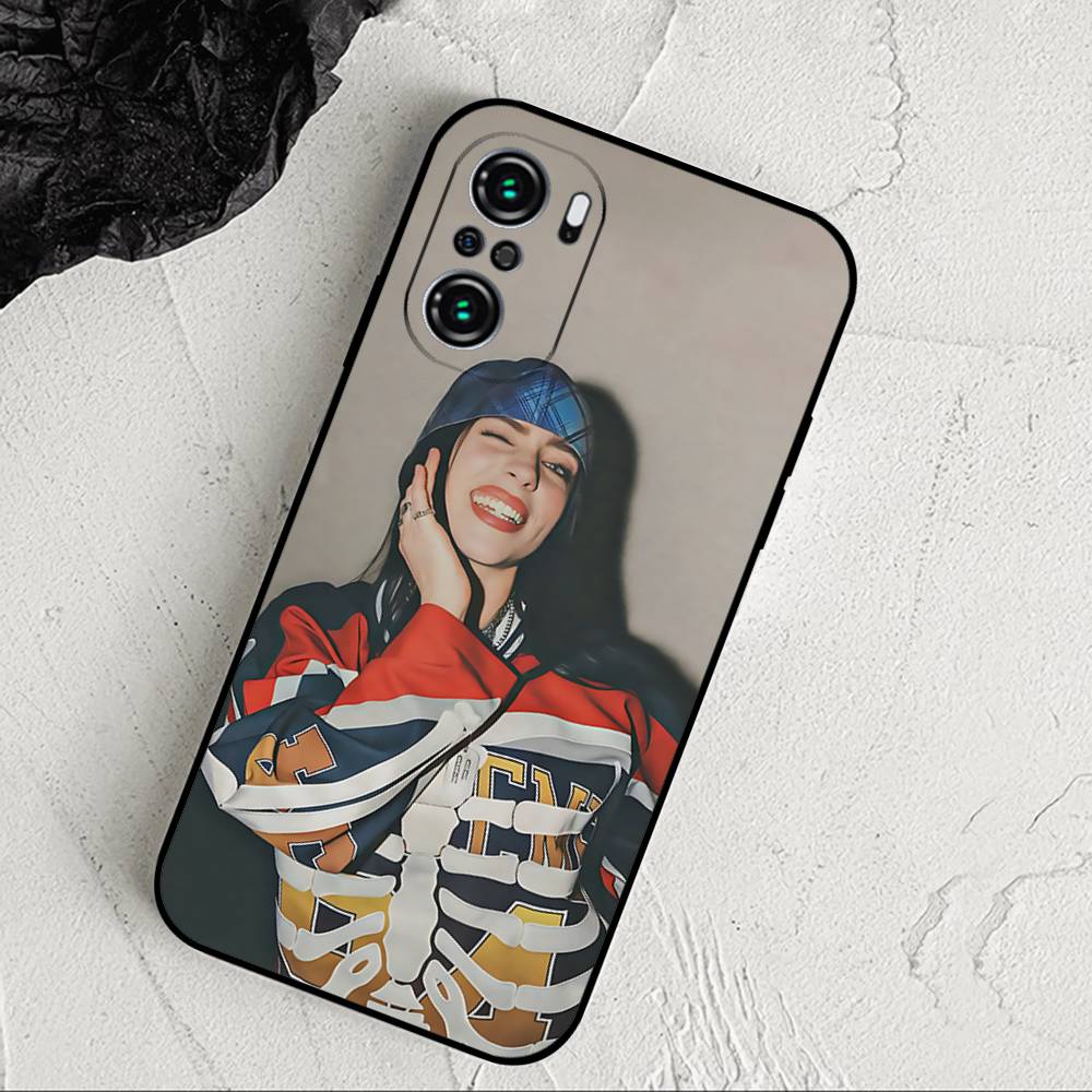 American Classic Female Singer Slim Black Shockproof Phone Case: Snug Fit For Xiaomi 12,11,12S Ultra & Redmi Note 11,10T,9,9A,8P