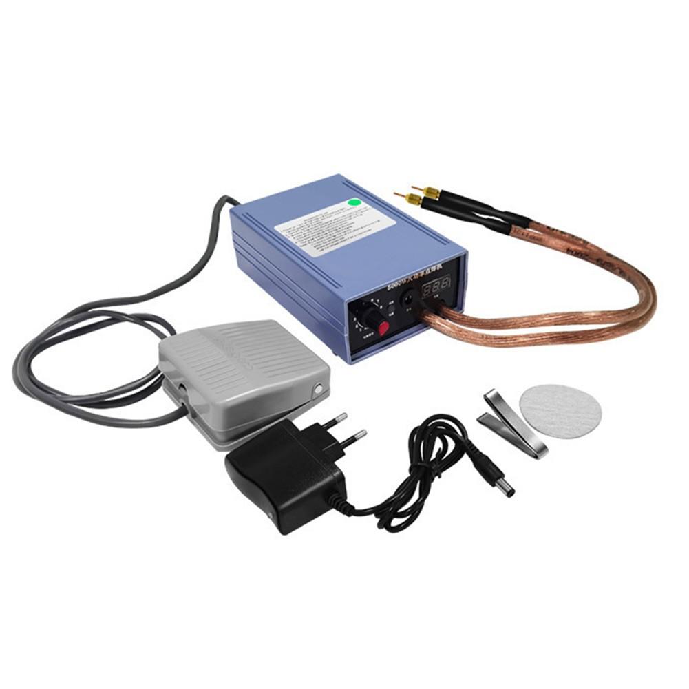 

5000 Вт автоматический индукционный мини-аппарат для точечной сварки высокой мощности, комплект сварочных инструментов Europe Plug