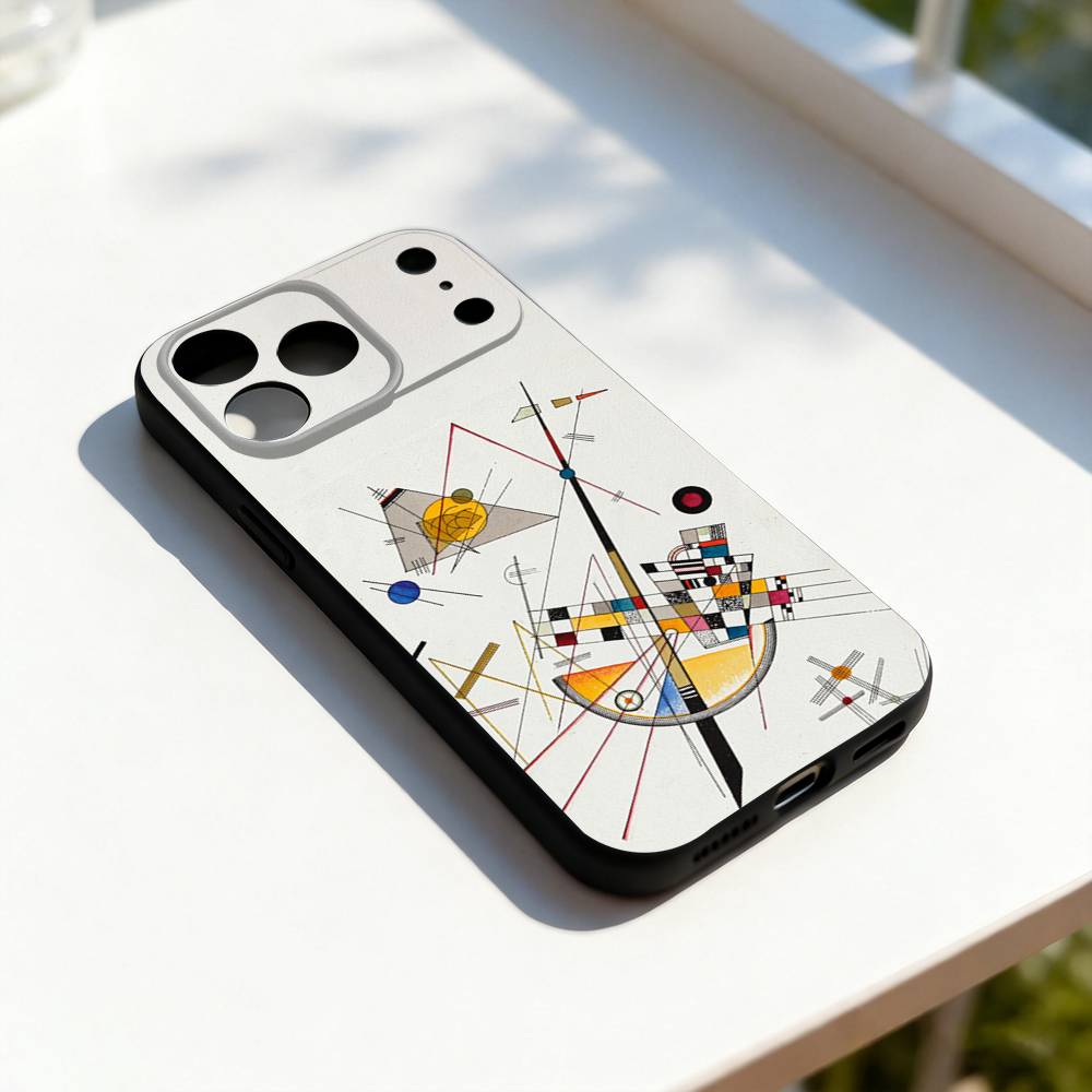 

W-Wassily K-Kandinsky Art Phone Case Silicone Black Soft For iPhone 17,16,15,14,13,12,11,Pro,Max,Plus,E,SE4,Air,Mini iPhone16pro