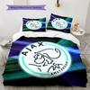 Ajax Amsterdam Pattern Bedding Quilt Set Quilt Cover Pillowcase Home Decoration Birthday Gift (1 * Duvet Cover + 2 * Pillowcase, Without Core)