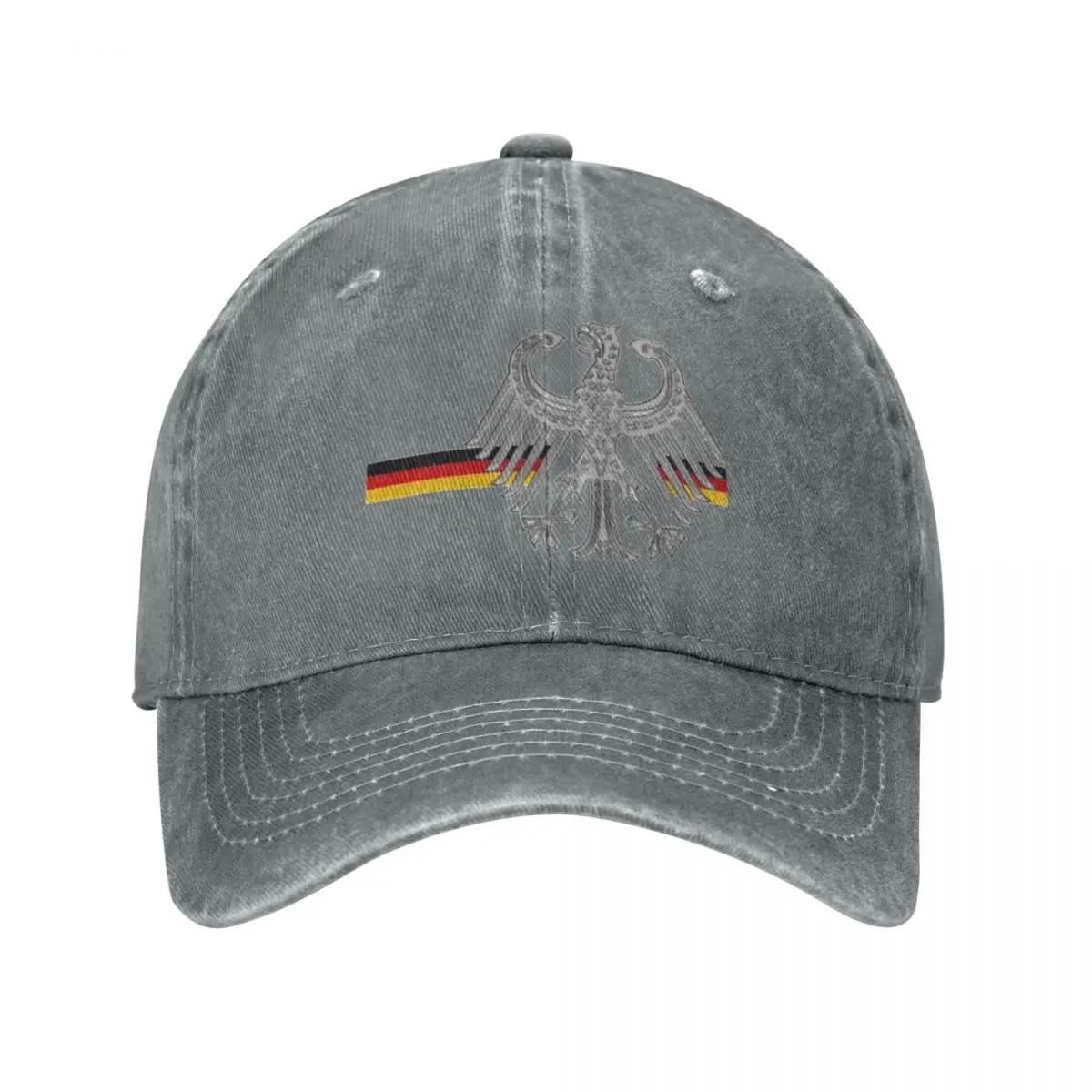 

German Eagle With German Flag Ribbon 1949 Baseball Cap Fashion Distressed Denim Running Golf Gift Caps Hat