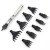 1set Interchangeable Rhombus Cutting Punching Set, Sewn-stitch Diamond Chopper Straight Cut, Leather Rope Belt Puncher Tool Set