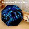Portable Auto Folding Umbrella,Solo Leveling 8 Rib Waterproof Umbrella For Camping Commute