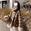 Meilade Women's Plaid Lambswool Coat - Stylish and Unique for Autumn/Winter 2025
