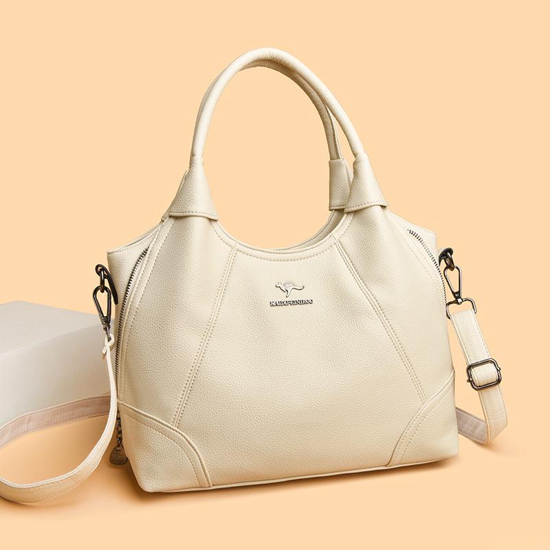 Crossbody-Tasche mit großem Fassungsvermögen, trendiger multifunktionaler Rucksack aus weichem Leder, lässige Damen-Einzelschultertasche