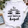 Graphic Print TShirt Femme Happy Birthday T Shirt Tshirt WomenS Clothing This Queen Was Bron SeptemberMarch Aesthetic Clothes