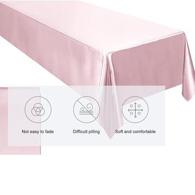 Elegante Tischdecke Baumwolle Leinen Satin Rechteckige Tischdecke Wasser- und Fleckenabweisend für lange Nutzung