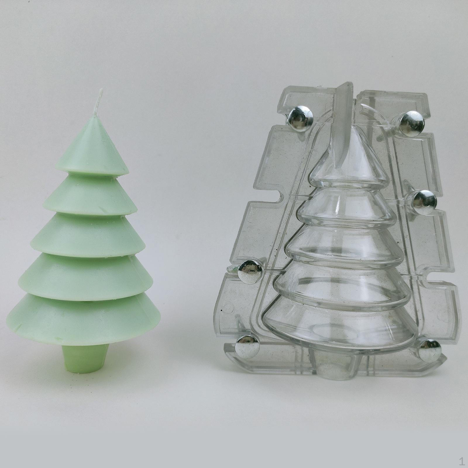 Tree Candle , Handmade Soap Durable Plastic for Making Candles Beach Wedding Favor Decor 5 Layers