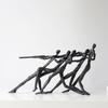 Character Statue Desk Decoration Minimalist Athlete Character Sculpture Metal Crafts Decoration Room Aesthetic Decoration