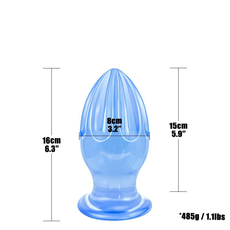 Multi-Size Eiform Analer Butt Plug Riesige Analperlen Analstimulation Expansions-Trainer Anal Sexspielzeug für Erwachsene Frau Mann
