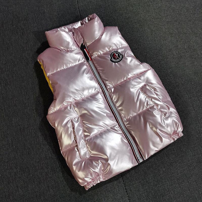 Haine de iarnă pentru copii Vestă din puf Băieți și fete Groasă Caldă Guler înalt Veston de exterior