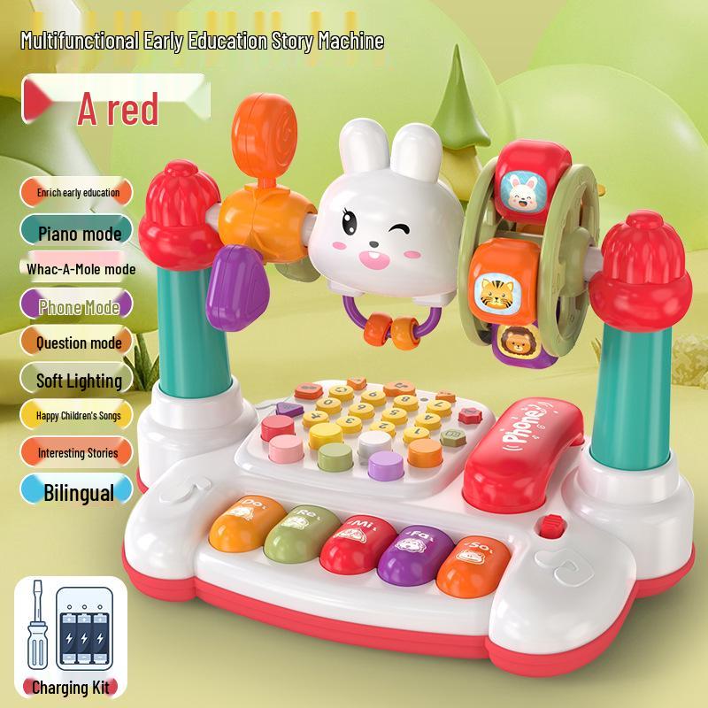 Bilingual Interactive Educational Toy Phone: Engaging Lights, Music, and Stories for Kids