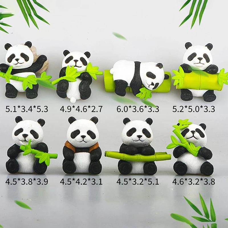 Panda Fridge Magnets Cute Cartoon Refrigerator Sticker Creative Photo Wall Magnetic Buckle Kitchen Accessories Home Ornaments