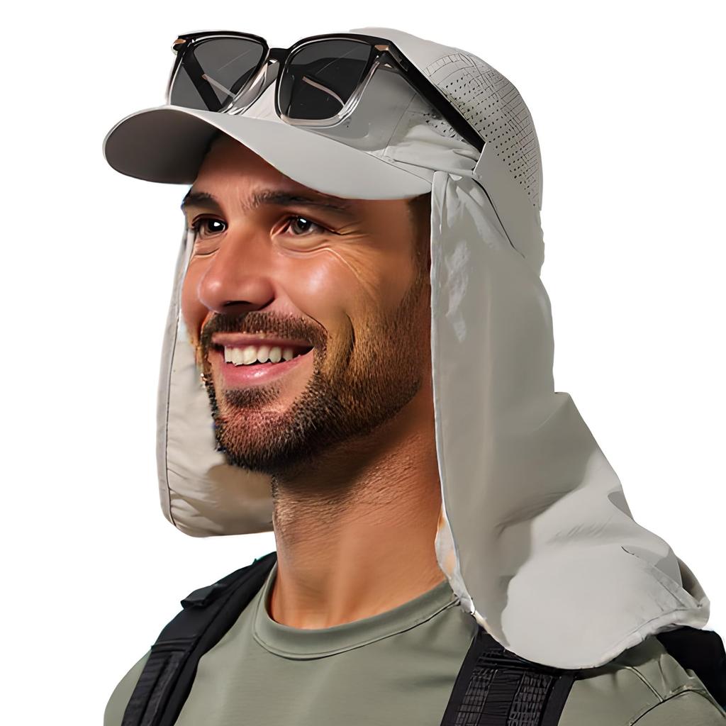 Plus Size Sun Hat with UV Removable Neck Sports Outdoor Baseball Breathable Mesh [TOP-EX] Protection, Cover, Hat, Unisex, Cap, Spring, Summer, Autumn,