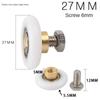 Brass Shower Door Rollers PVC Sliding Roller Furniture Hardware Pulley  Bathtub