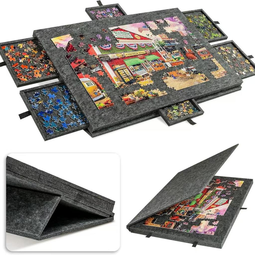 Stackable Thickened Inclined Puzzle Board Mat for Adults