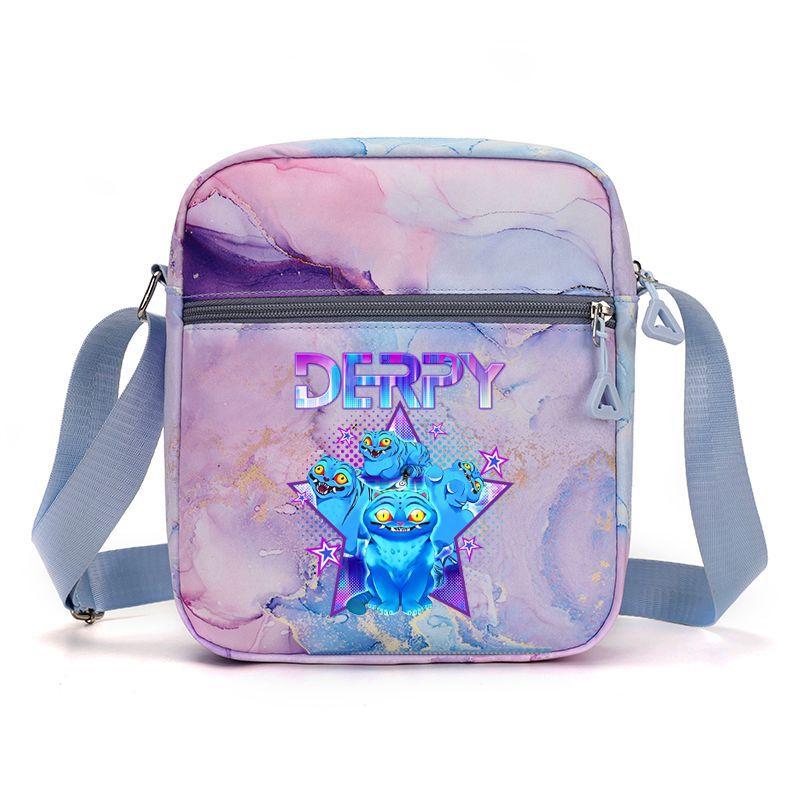 Borsa a Spalla Stampata Periferica Gruppo Femminile Cacciatrice di Demoni Kpop Saja Boys Borsa a Tracolla da Donna Borsa Scolastica Borsa da Campus per Studenti CLE
