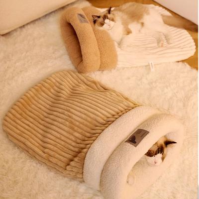 Cat Warm Sleeping Bag Cat Sleeping Bedding Sleeping Bag Cat Dog Pets Warm Bed Warm Comfortable Secure Dog House Pet Supplies