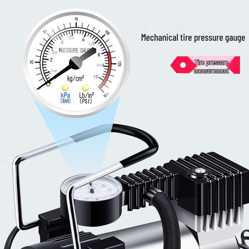 Compact 12V Car Tire Emergency Air Pump