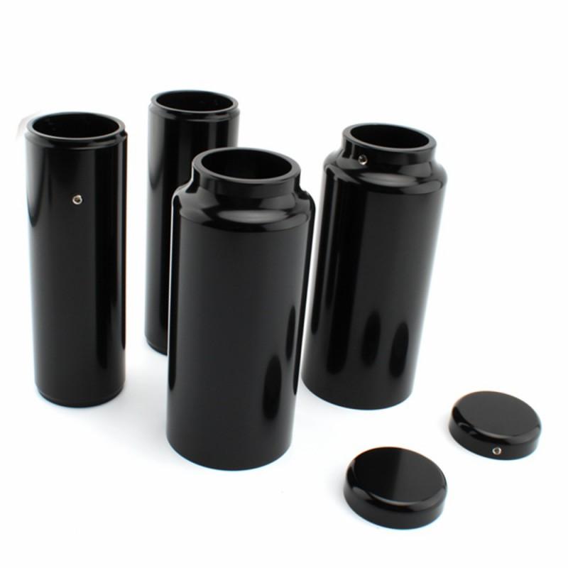 Harley Breakout Fork Slider Cover Black Motorcycle Front Suspension Decorative Shield Upgrade Accessory