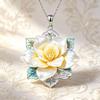 LATS Chinesischer neunschwänziger Fuchs Emaille-Anhänger Halskette für Frauen Freunde Niedlich & Ästhetisch Trendig Exquisiter Schmuck Geschenke