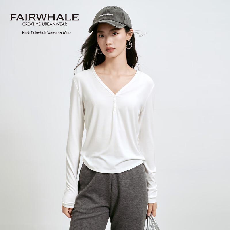 Mark Fairwhale Women s Mulberry Silk Blend V-Neck Long Sleeve T-Shirt XL