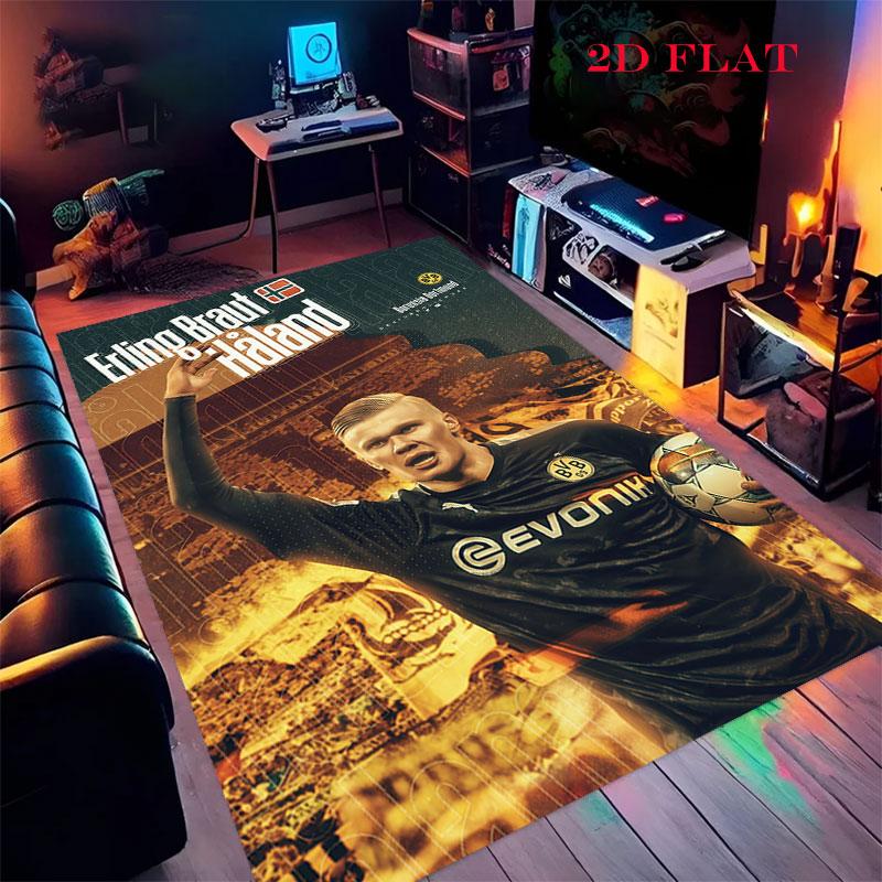 football star Carpet Rug for Living Room Bedroom Home Sofa Decoration,Kids play Nonslip Floor Mat
