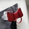 Small Cute Underarm Shoulder Bags for Women 2026 Trend Design Leather Handbags and Purses Y2K Silver Red Hand Bag Women Bag