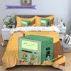 BMO  Pattern Bedding Quilt Set  Home Decoration  Gift (1 * duvet cover + 2 * pillowcase  without core)