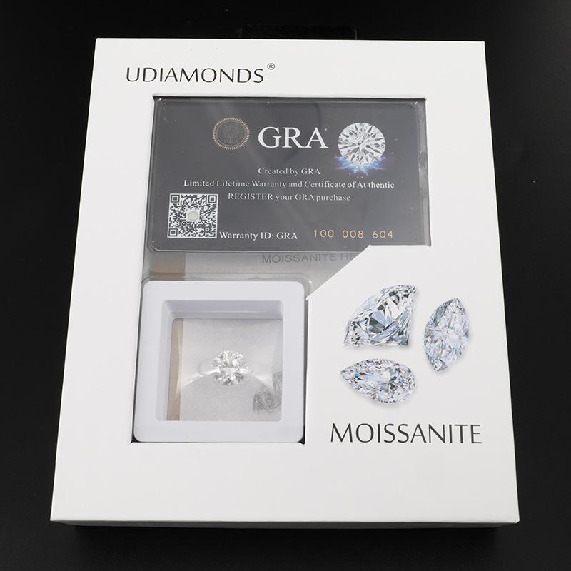 [ 3EX & FL ] New Package 0.1-30ct Super White D Color 3EX Cut FL Clarity Moissanite Loose Stone Pass Diamond Tester with GRA