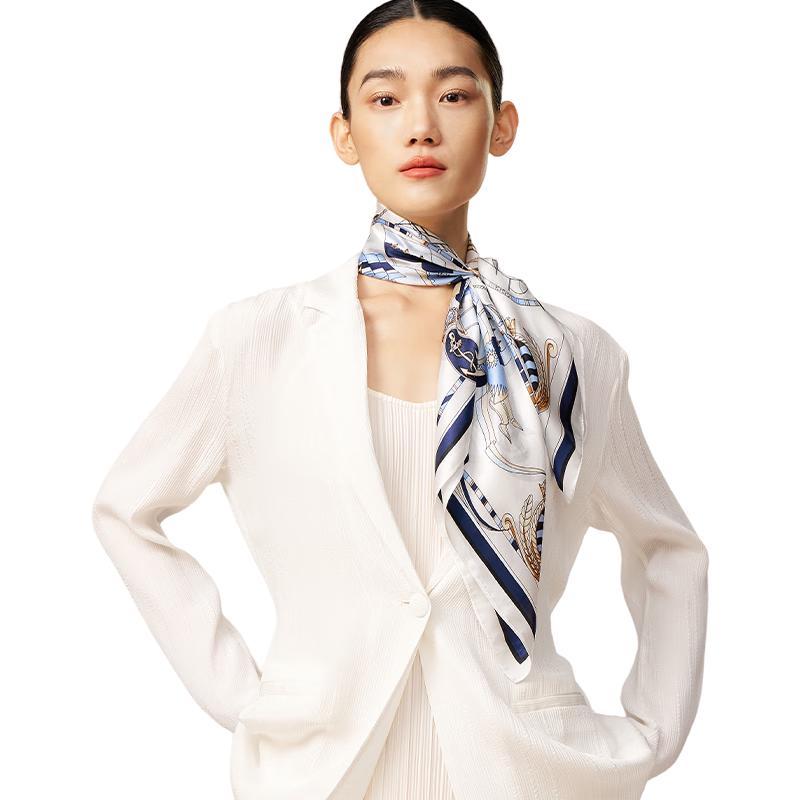 100% Mulberry Silk Square Scarf