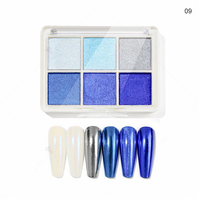 Aurora Silver Chameleon Mirror Eyeshadow Glitter Powder