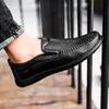 Fashion Genuine Leather Men Shoes Luxury Brand 2025 Casual Slip On Formal Loafers Men Moccasins Italian Black Male Driving Shoes Brown