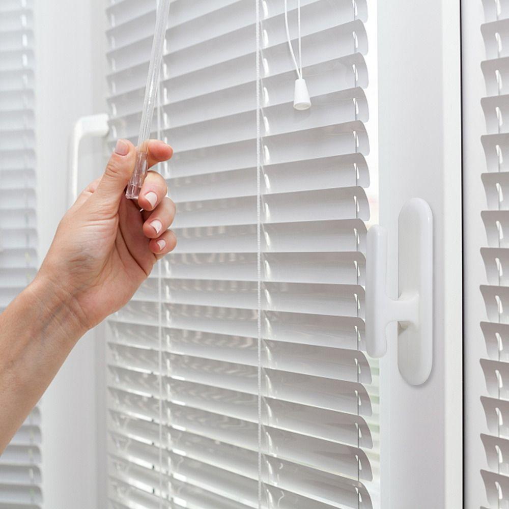 4/8/10 Pezzi Gancio in Plastica per Corda Tenda da Finestra Autoadesivo Montato a Parete