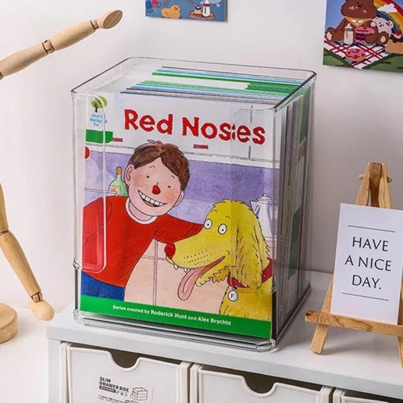 Bookstand Picture Book Storage Box - Desktop Sorting Bookshelf Storage Rack, Student Desk Storage, Office Document Storage Rack
