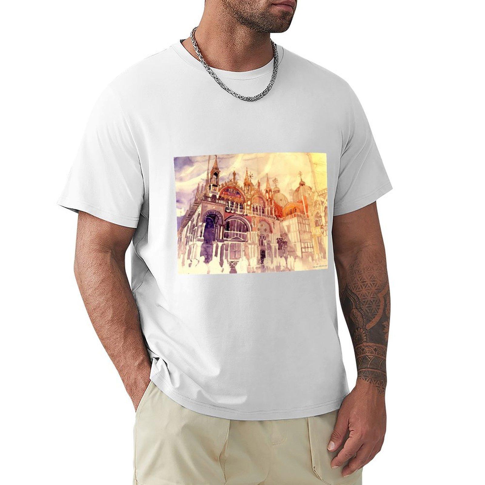 Venezia Tshirt Classic Print Short Sleeve Shirt S