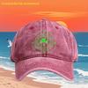 Shamrock Celtic Knot Washed Baseball Cap Polyester Casual Style Outdoor Fishing Adult Hat