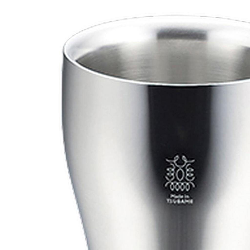 Tumbler Stainless Steel W Structure 300ml Made in Japan Eco Bag Made in J-kitchens 18-8 (Mirror Finish) (Includes Vietnam)